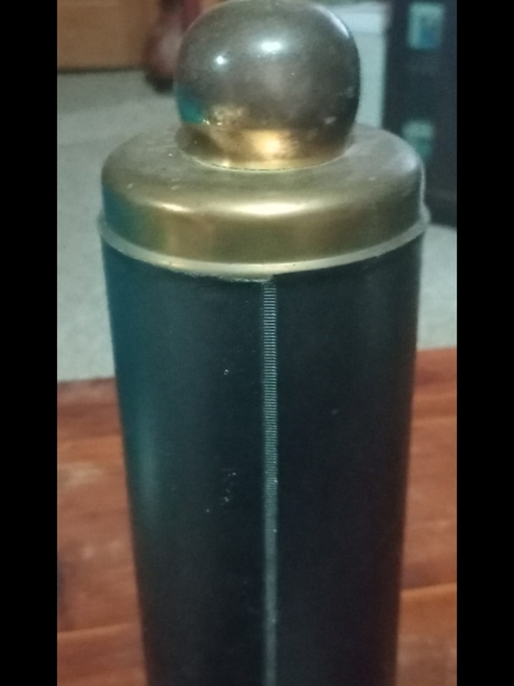 Beethoven's Fifth Decorative Metal Canister in Black and Gold - Picture 2 of 4